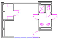 CAD Drawing of general room layout