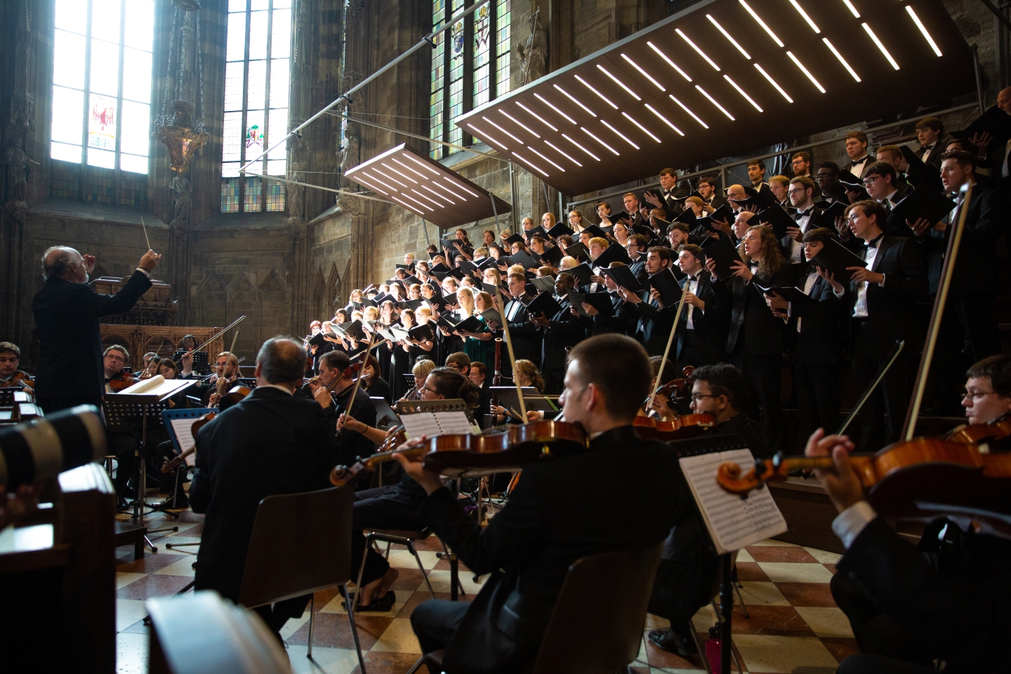 Trinity Choir singing in Austria