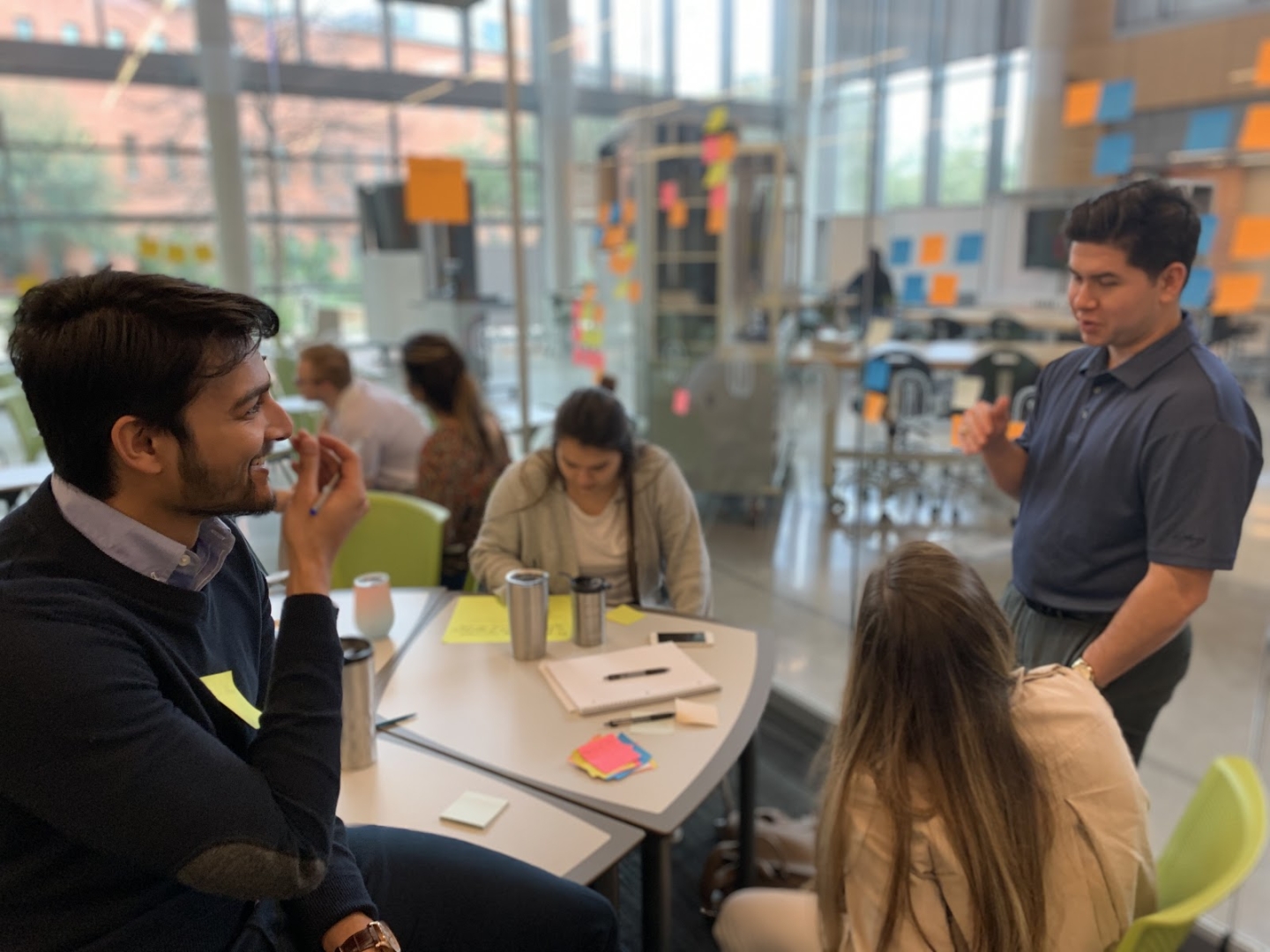 Group of Trinity Students at Tiger Tank
