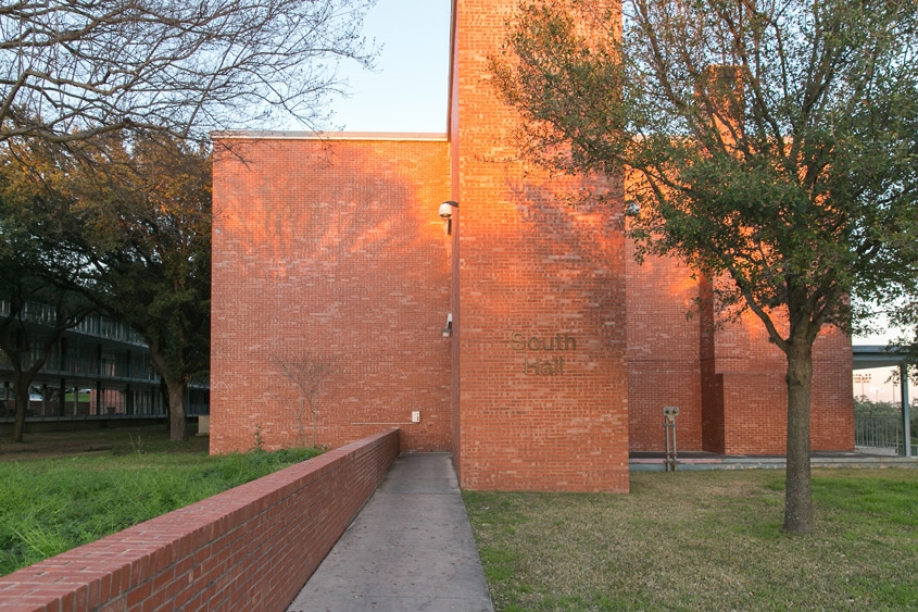 exterior view of south hall