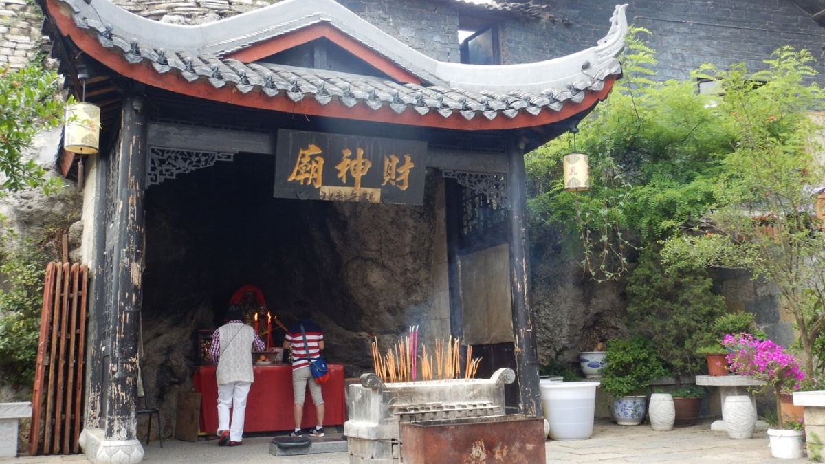 Entrance to a shrine in China