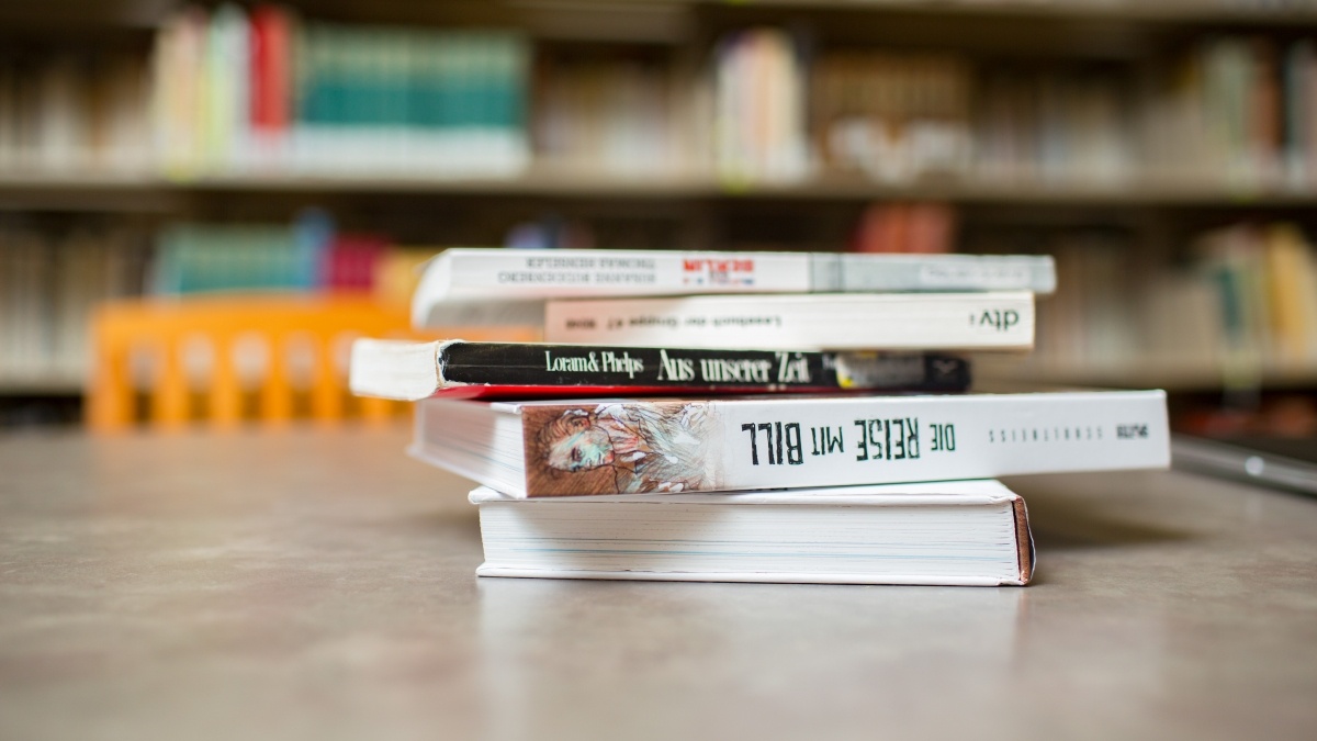 stack of books