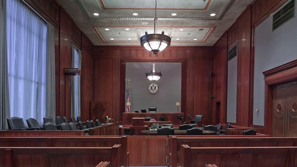 Justice court room