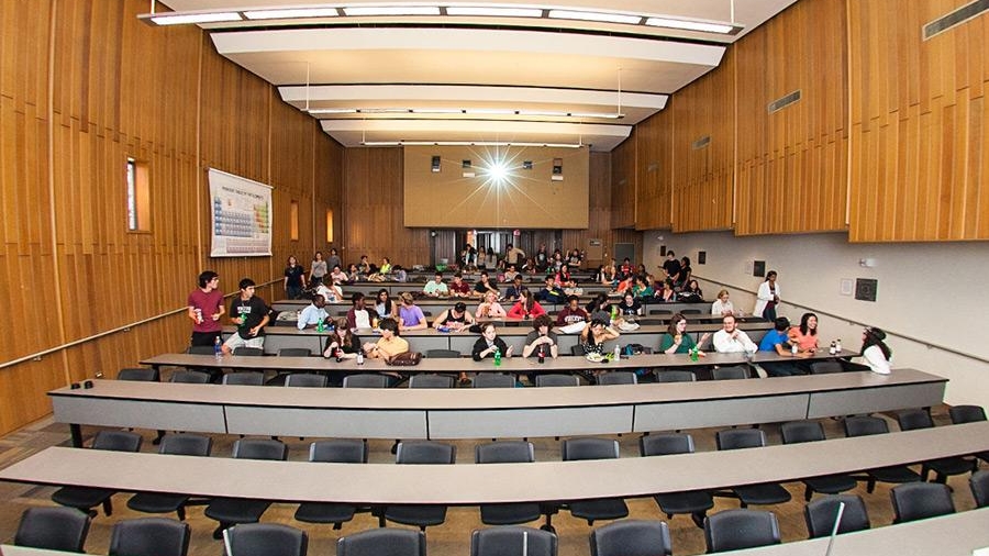 Chapman Auditorium during a lecture